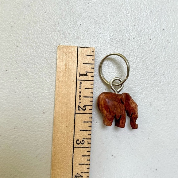 Artisan Wooden Elephant Keychains from Burkina Faso - Picture 9 of 10